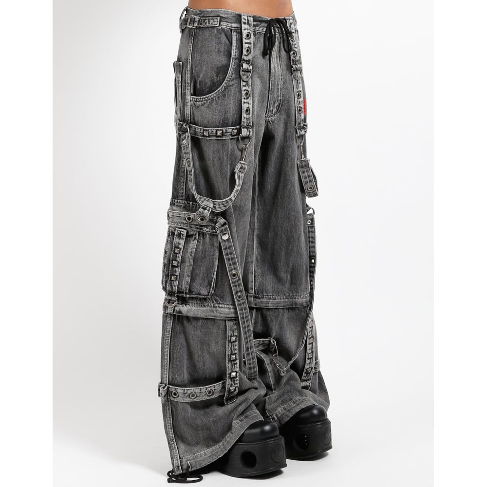 Tripp NYC - Denim Full Force Fog Wash Pantalon large - Noir